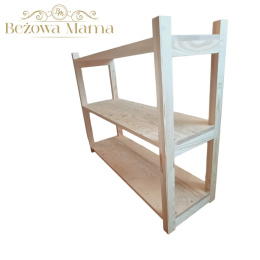 Regał sosnowy do pokoju dziecka Montessori 90x75x30