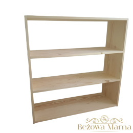 Regał sosnowy do pokoju dziecka Montessori 90x90x30