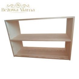 Regał sosnowy do pokoju dziecka Montessori 90x60x30