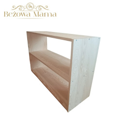 Regał sosnowy do pokoju dziecka Montessori 90x60x30