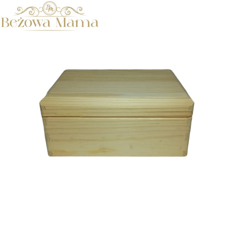 Skrzynka z pokrywą sosna 20x15x9 Skrzynka z pokrywą sosna 20x15x9