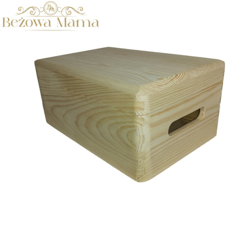 Skrzynka z pokrywą sosna 30x20x14 Skrzynka z pokrywą sosna 30x20x14