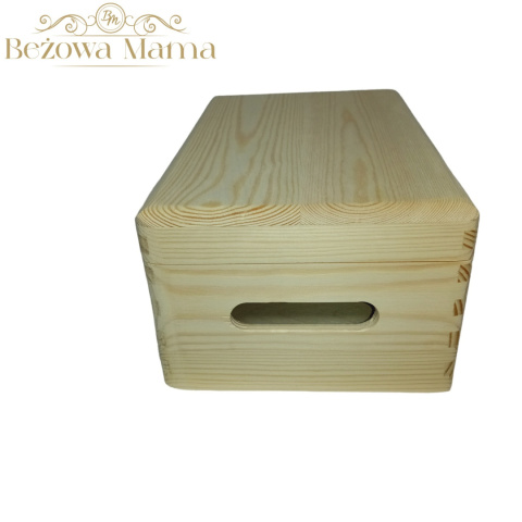Skrzynka z pokrywą sosna 30x20x14 Skrzynka z pokrywą sosna 30x20x14