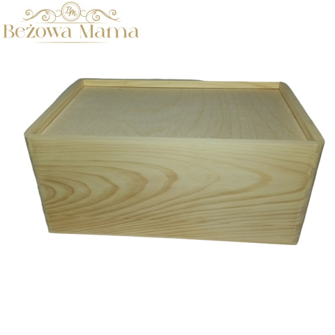 Skrzynka z pokrywą sosna 30x20x14 Skrzynka z pokrywą sosna 30x20x14