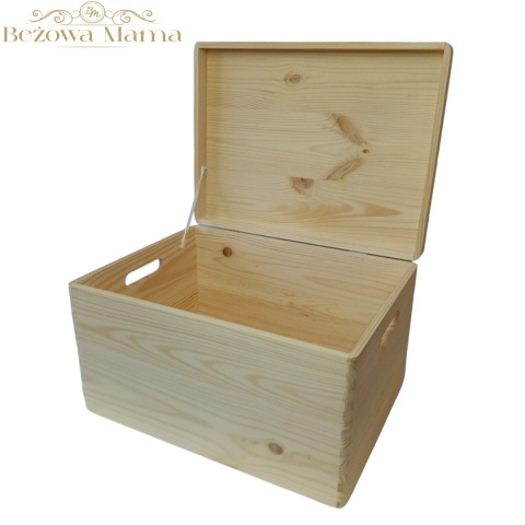 Skrzynka z pokrywą sosna 40x30x23 Skrzynka z pokrywą sosna 40x30x23
