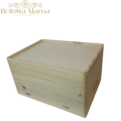 Skrzynka z pokrywą sosna 40x30x23 Skrzynka z pokrywą sosna 40x30x23