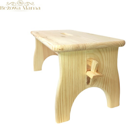 Stołek sosna, taboret 21 cm wysokości, naturalne